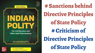 V37 Sanctions behind amp Criticism of Directive Principles of State Policy Polity by M Laxmikanth [upl. by Warrick]