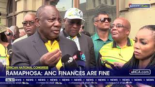 ANC finances are fine  Ramaphosa [upl. by Labanna]