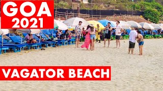 Goa 2021  Vagator Beach  North Goa  Watersports  Shacks  Goa Vlog [upl. by Yrellav]