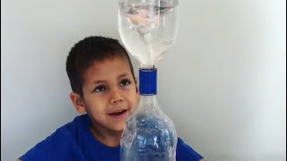 Tornado in a Bottle  kids science experiment [upl. by Alenairam571]