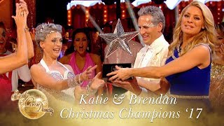 Katie Derham amp Brendan Cole win Christmas Special 2017  Strictly Come Dancing [upl. by Anawt]