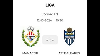 JORNADA 1 BENJAMIN DH CE MANACOR vs AT BALEARES [upl. by Bernette]