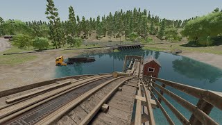 FS 22  Silverrun 15 Forestry and Arable  Sustainable Forest Autoloading Log Trailer Timelapse [upl. by Imit]