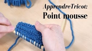 Le point mousse  Comment faire du tricot pas à pas 6 [upl. by Lory]