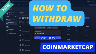 How To Withdraw Money From Coinmarketcap coinmarketcap [upl. by Maclean]