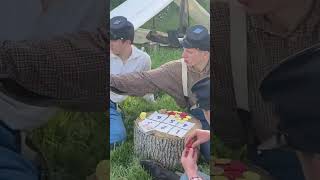 Recruits of the 124th NY learn to play “Chuckaluck”  a gambling game Chancellorsville campaign [upl. by Ynnoj]