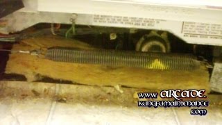 Dishwasher Door Drops Open Heavy How To Repair Door Cable Spring Balancing Assembly [upl. by Sprung]