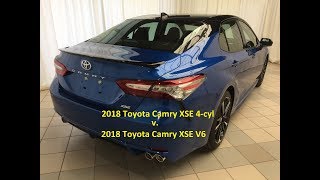 2018 Toyota Camry XSE 4cyl vs V6 Video [upl. by Llehcnom515]