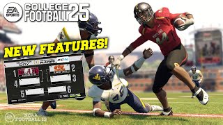 All the New Features in College Football 25 that were Not in NCAA 14 [upl. by Aiseneg430]