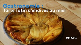 Gastronomie  tarte Tatin dendives au miel [upl. by Ellednek]