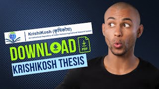 Krishikosh Thesis Download Latest method April 2024 [upl. by Guillermo]