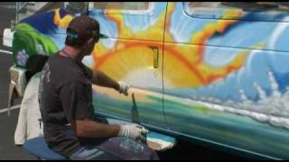 Dream Machine  Painting a Van Graffiti Style Long Version [upl. by Azeel693]