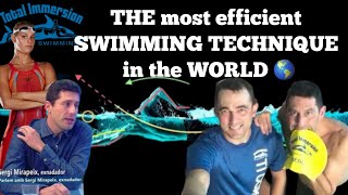 THE MOST EFFICIENT SWIMMING TECHNIQUE IN THE WORLD🌎 Total immersion swimming [upl. by Caassi]