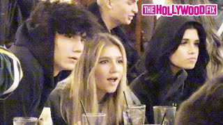 Nessa Barrett amp Mads Lewis End The Drama Between Them With Jaden Hossler At Saddle Ranch 111420 [upl. by Uos938]