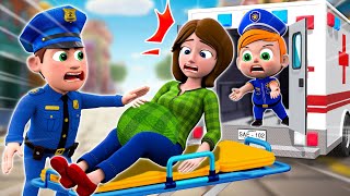 Police Help Pregnant Mother🤰  Mom Angel or Mom Demon😈😇Song and More Nursery Rhymes amp Kids Songs [upl. by Noakes]