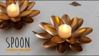 DIY Spoon Candle Holder [upl. by Barde3]