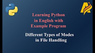 Python Series  Different Types of Modes in File Handling [upl. by Willie]