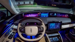 2024 Lincoln Nautilus Black Label  POV Night Drive Binaural Audio [upl. by Trinetta]