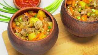 ЖАРКОЕ В ГОРШОЧКАХ к ужину и семейному обеду Рецепт от Всегда Вкусно [upl. by Weihs]