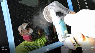 How professionals remove a scratch from glass  Fix glass scratch [upl. by Pearle441]