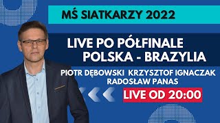 MŚ Siatkarzy LIVE po półfinale POLSKA  BRAZYLIA [upl. by Enorel]