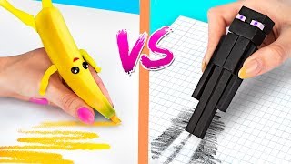 ¡ 10 Útiles Escolares De Fortnite vs Útiles Escolares De Minecraft [upl. by Cavuoto]