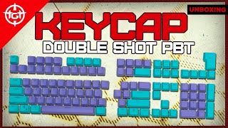 UNBOXING Keycap TGT Double Shot PBT Ciano e Roxo TGTKEYCR01 [upl. by Sue817]