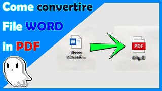 Come convertire file WORD docx in PDF pdf  Facile Veloce  office  Tutorial [upl. by Audri518]