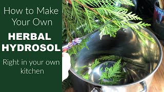 How to Make an Herbal Hydrosol in Your Own Kitchen Using Western Red Cedar [upl. by Erde139]