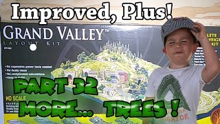 Woodland Scenics Grand Valley Layout Improved Plus modification Part 32 Scenery Trees [upl. by Farleigh]