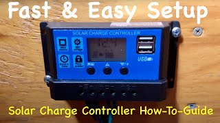 How to setup a basic Solar Charge Controller  Quick Guide amp Menu overview [upl. by Inan]