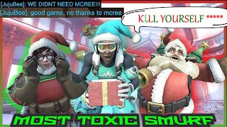 TOXIC SMURF BREAKS DOWN Overwatch 2 Toxic Moments funnymoments toxic toxicity [upl. by Drain]