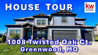 615000 Luxury Home Tour 1008 Twisted Oak Ct Greenwood MO  6 Bedrooms amp only 3 years old [upl. by Airal]