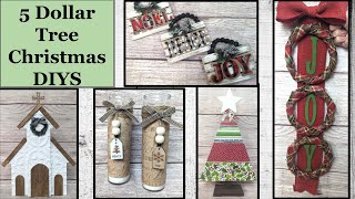 ⭐DOLLAR TREE CHRISTMAS DECOR DIYS  Dollar Tree DIY  Hobby Lobby Crafts⭐ [upl. by Ganley607]