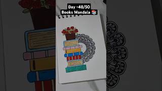 50 days MandalaDay48 Arunithra Arts mandala trending ytshorts books shorts booklover art [upl. by Vasiliu]