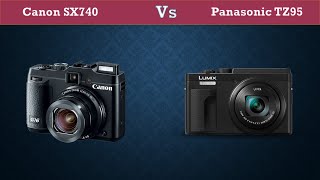 Canon SX740 Vs Panasonic TZ95  Comparison Specifications Price [upl. by Ynaffyt]