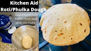 How to Make Roti Chapati  Rotli Dough Using KitchenAid Stand Mixer3 Min  Handsfree  Mess Free [upl. by Nirtiac]