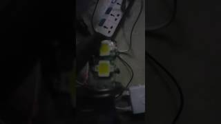 home made car 10w×4 Led high low beam headlight [upl. by Anaid4]