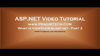 What is viewstate in aspnet  Part 3 [upl. by Lippold]