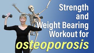 Strength and Weight Bearing Workout for Bone Density Osteoporosis [upl. by Dorsey520]