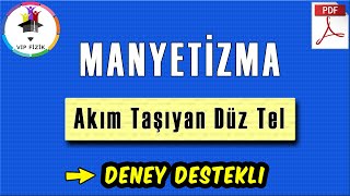 Manyetizma 1  Akım Taşıyan Düz Tel  Deney  PDF  AYT Fizik  2022 [upl. by Yrhcaz]