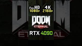 DOOM Eternal  1080p vs 2160p 4K  RTX 4090 [upl. by Gusta]