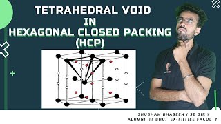 Tetrahedral Void in Hexagonal Closed Packing  SB Sir Solid State  IIT BHU  Ex FIITJEE Faculty [upl. by Ligetti]