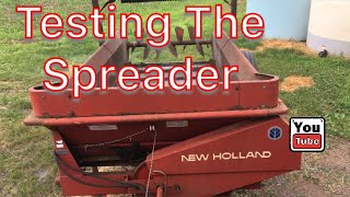 New Holland 155 Manure Spreader Testing [upl. by Fredia981]