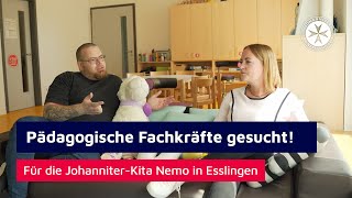 Pädagogische Fachkräfte für die JohanniterKita Nemo in Esslingen gesucht [upl. by Lucilia634]