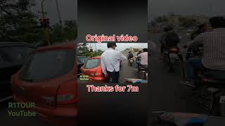 Police ko thoka original video indore trafik viralmillionviews original motovlog chapri bike [upl. by Delcina]