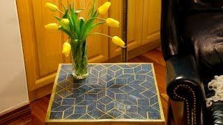 DIY How to Build a Mosaic Epoxy Tabletop For Under 52 [upl. by Laoj230]