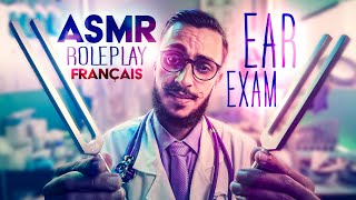 ASMR ROLEPLAY FR 👨🏻‍⚕️Examen amp Nettoyage des OREILLES  Tests DAudition 👂DIAPASONS [upl. by Sirapal]