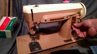 Serviced Vintage 1959 Singer 404 404A Sewing Machine AN028116 [upl. by Ablem]