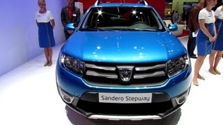 2014 Dacia Sandero Stepway  Exterior and Interior Walkaround  2013 Frankfurt Motor Show [upl. by Aisa]